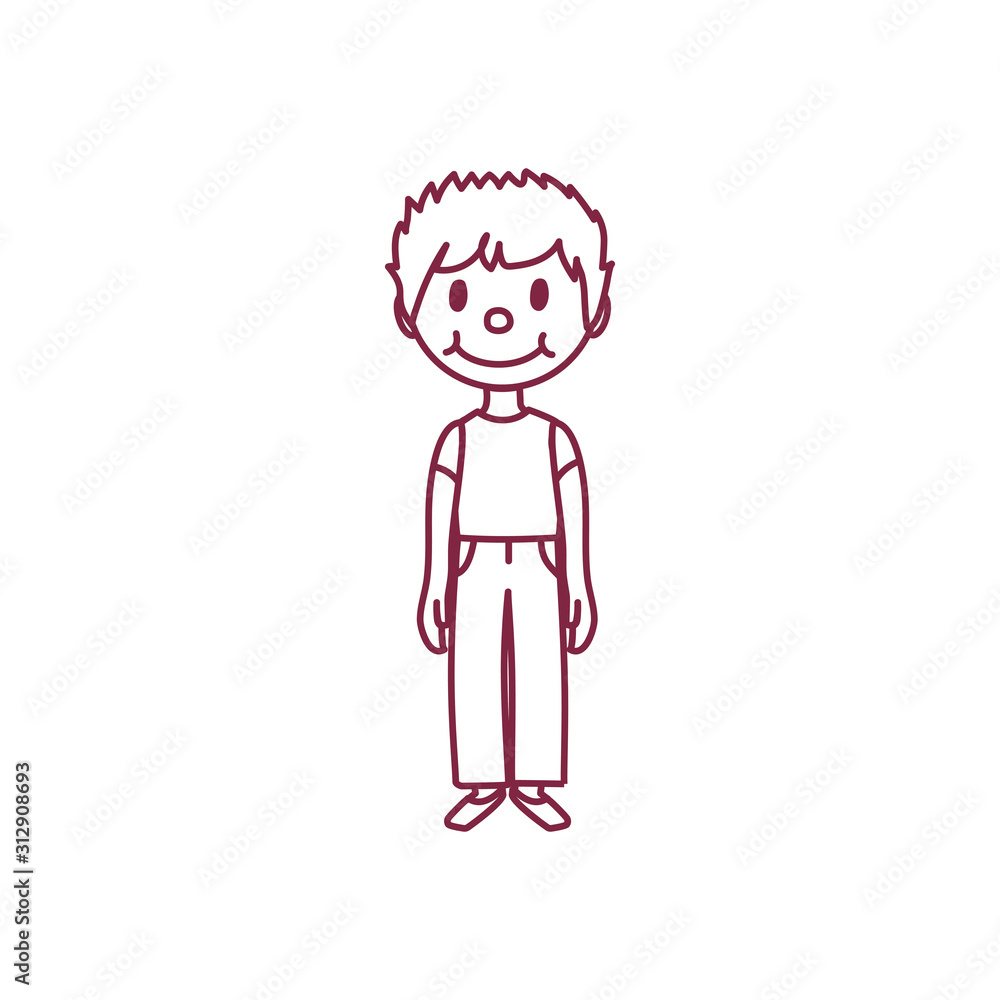 vector cute cartoon kid, child clipart vector cute cartoon kid, child clipart