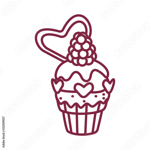 vector cute cupcake sweets art