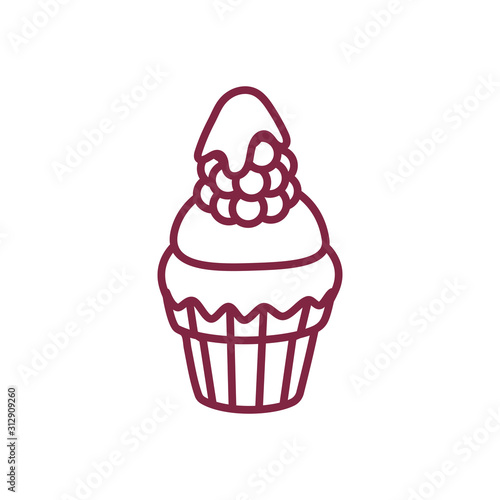 vector cute cupcake sweets art