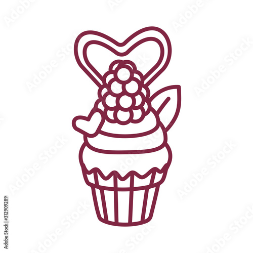 vector cute cupcake sweets art