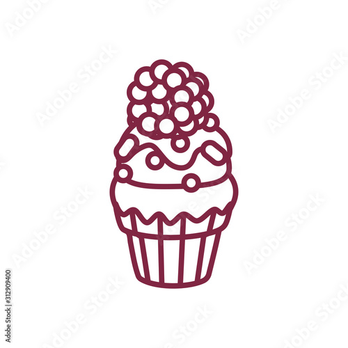 vector cute cupcake sweets art
