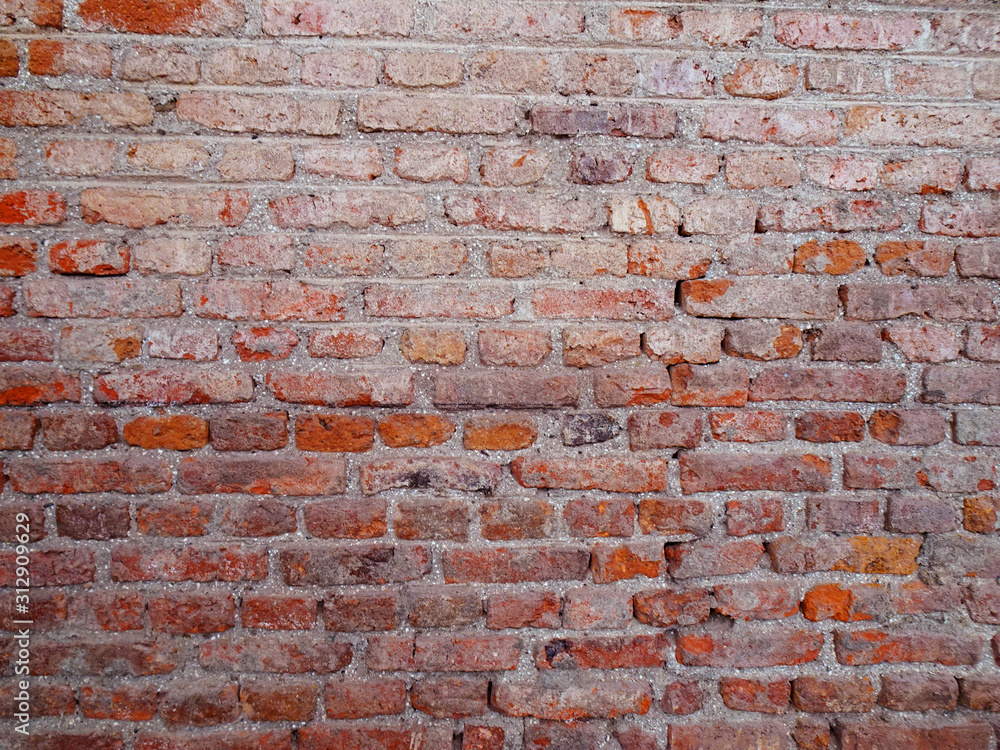 Red bricks that used as wall material Red bricks that used as wall material
