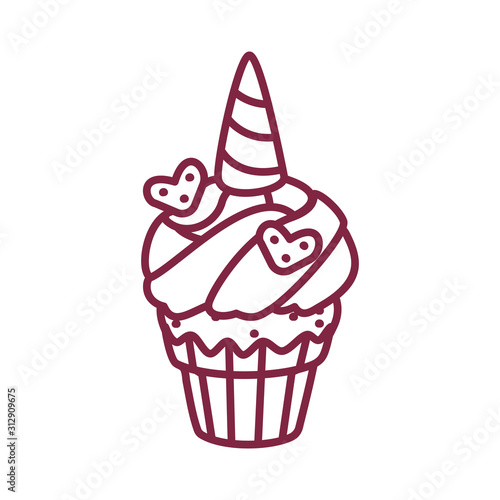 vector cute cupcake sweets art