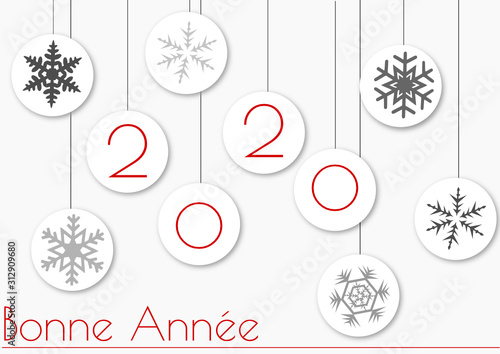 Bonna Année 2020 Rouge