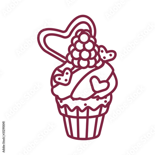 vector cute cupcake sweets art