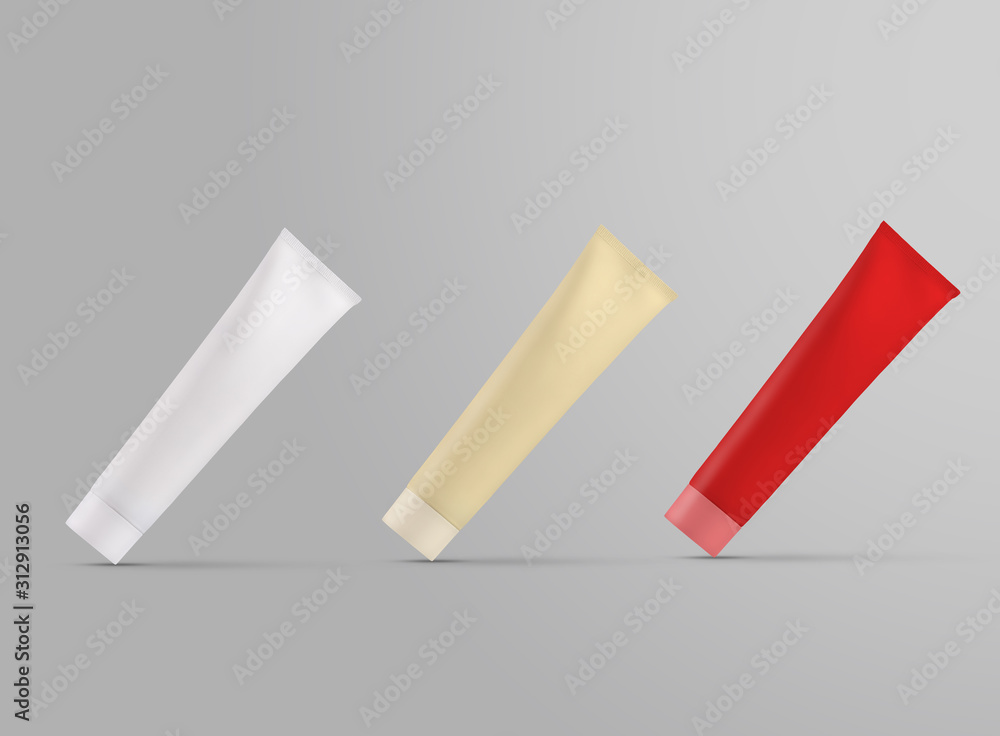 Frosted tube mockup with cap for design presentation. Frosted tube mockup with cap for design presentation.