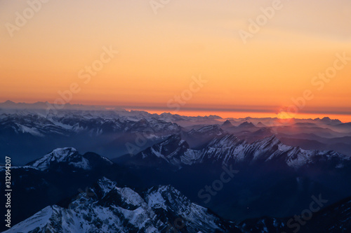 View at Alpsteinmountain, Alps, Switzerland, Europe