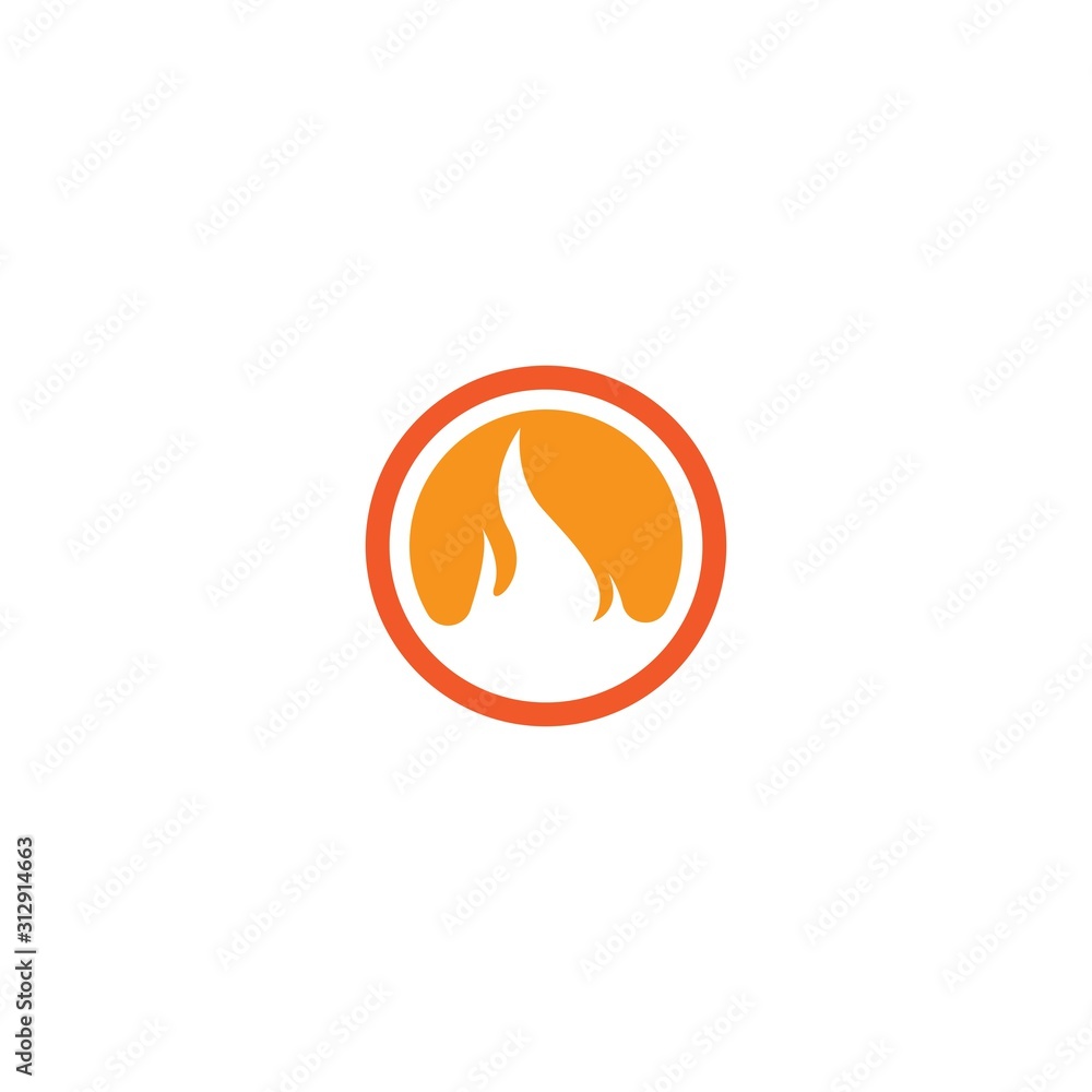 Flame logo template vector icon design Flame logo template vector icon design
