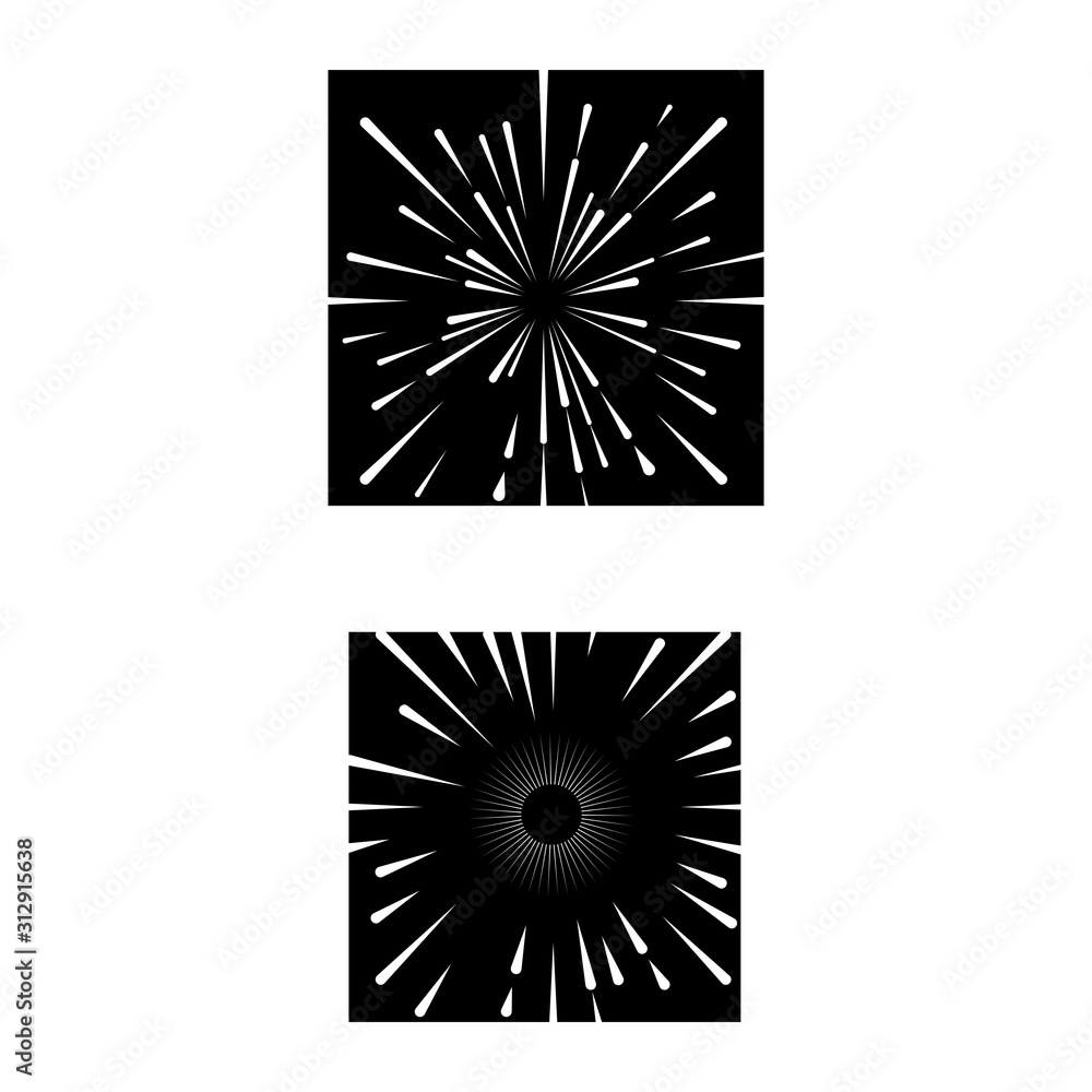 Obraz premium Fireworks Logo Template vector symbol