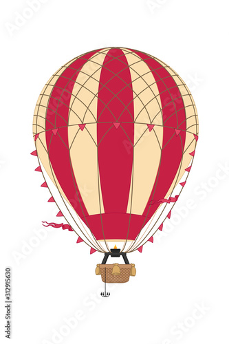 vector aerostat hot balloon