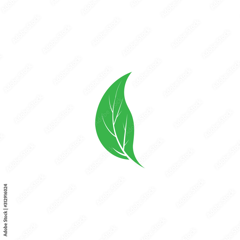 Fototapeta premium Vegan Logo Template vector symbol