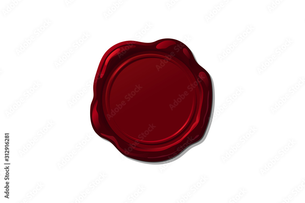 vector wax seal stamp shape vector wax seal stamp shape