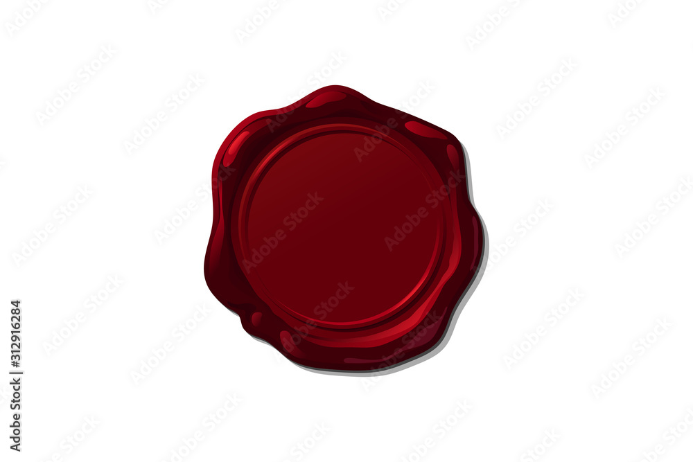 vector wax seal stamp shape vector wax seal stamp shape