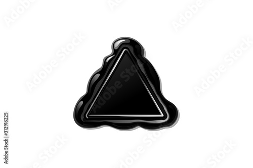 vector wax seal stamp shape