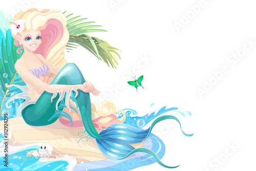 vector edge Sea border background