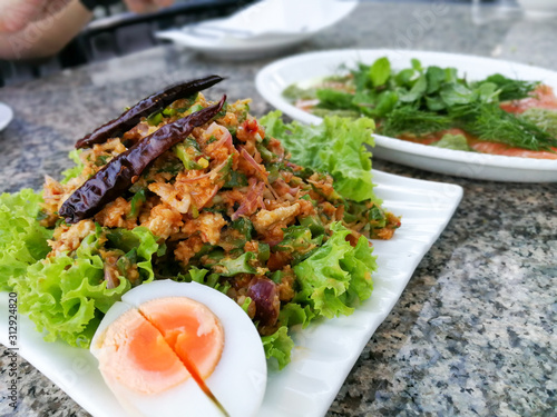 Winged Bean Wing Shrimp Salad thai style