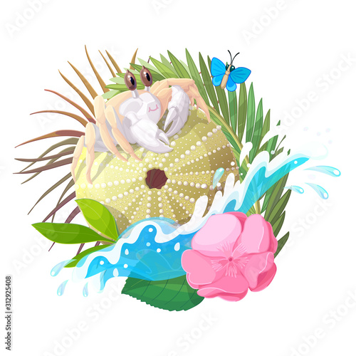 vector tropical pattern clip art