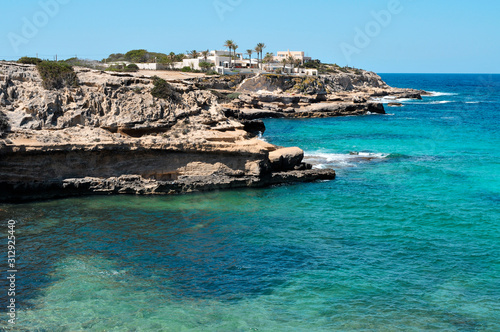 Sant Josep de Sa Talaia coast, Ibiza Island, Spain. photo