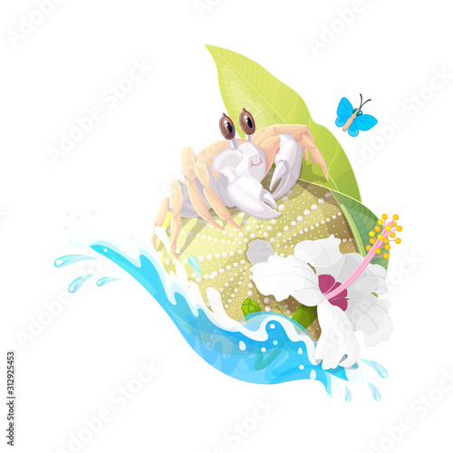 vector tropical pattern clip art