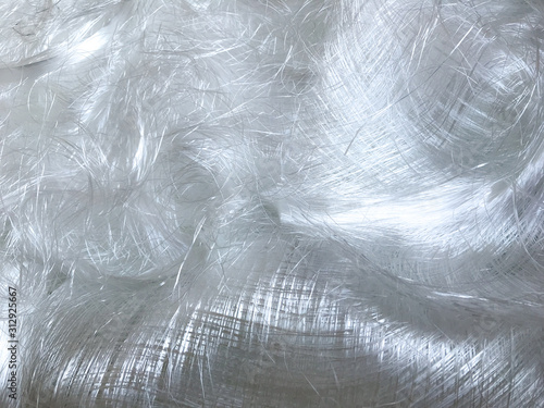 Foto White Polyester yarn or textile industry