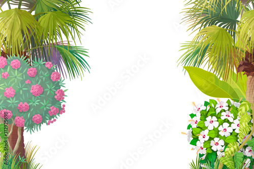vector cartoon Sea border background
