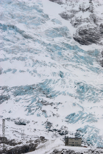 Wallpaper Mural Mönch Mountain, Jungfrau Mountain in fog , Bernese Oberland, Canton of Bern, Switzerland, Europe Torontodigital.ca