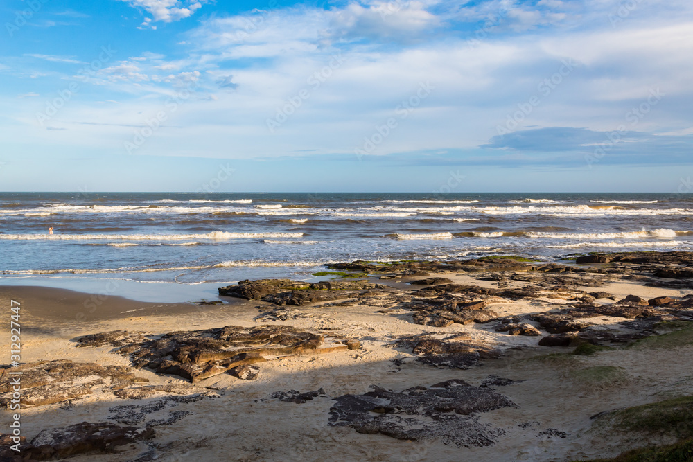 Paisagem da Prainha, cidade de Torres, estado do Rio Grande do Sul, Brasil