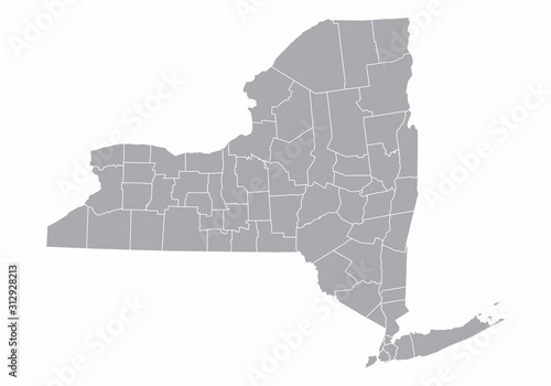 New York State map photo
