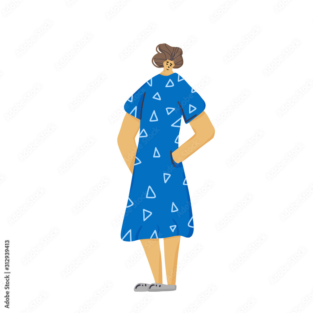 Young adult characters isolated Vector flat design Young adult characters isolated Vector flat design
