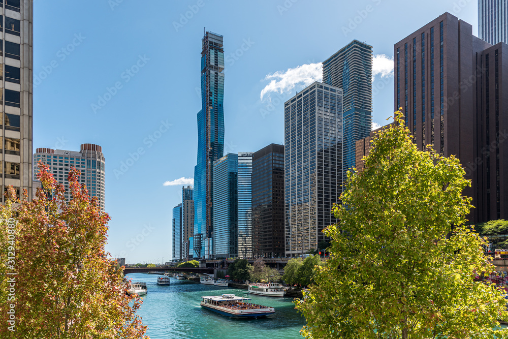 Fototapeta premium Chicago im Herbst