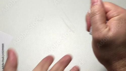 Crumple up white paper