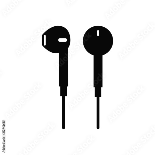 earphones isolated icon