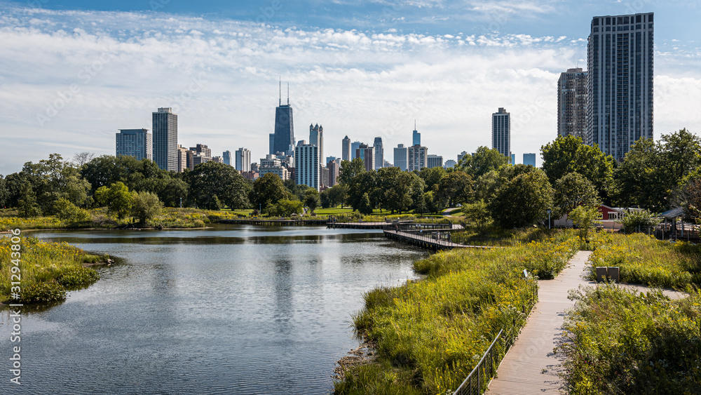 Fototapeta premium Skyline von Chicago Illinois