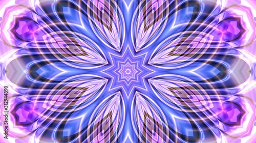Kaleidoscope Mandala Art Design Abstract Background