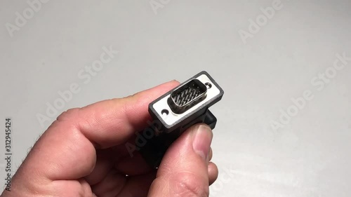 Taking VGA converter cable