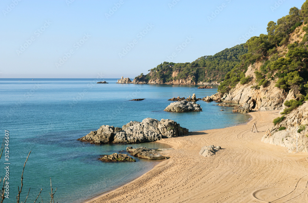 beach and sea