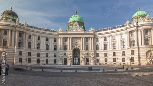Hofburg palace timelapse hyperlapse in Vienna, Austria.