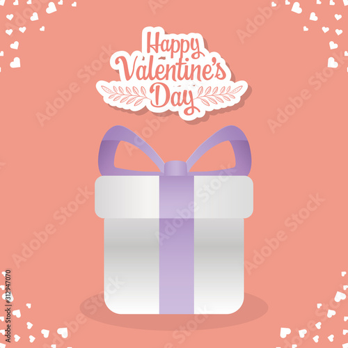 happy valentines day gift box surprise love hearts