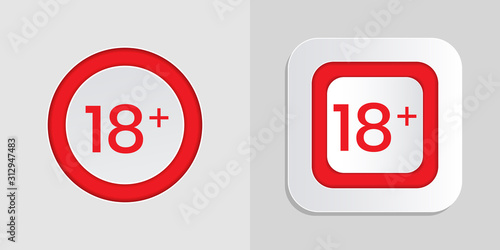 over 18 years label tags for your content