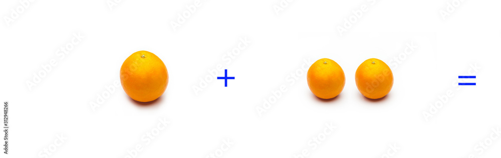 suma simple entre naranjas, c;alculo matematico sencillo