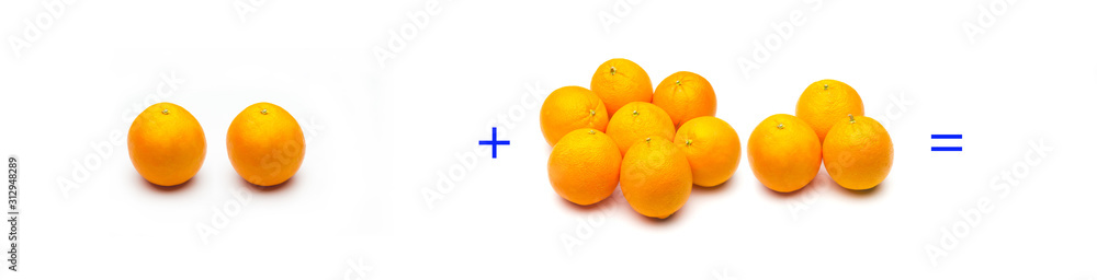 suma simple matemática, suma de naranjas, cálculo matemático sencillo suma simple matemática, suma de naranjas, cálculo matemático sencillo