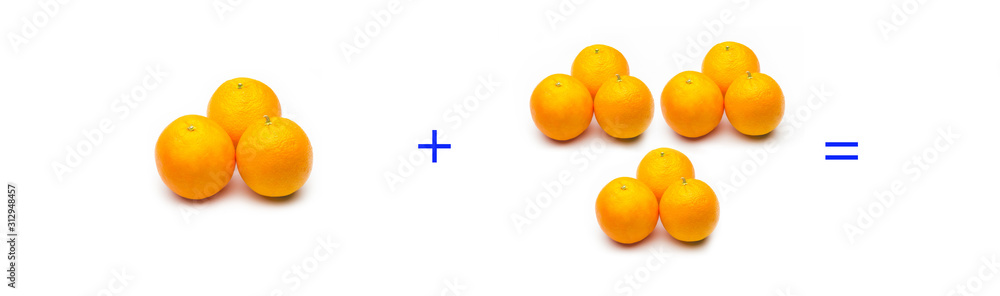 suma simple matemática, suma de naranjas, cálculo matemático sencillo suma simple matemática, suma de naranjas, cálculo matemático sencillo