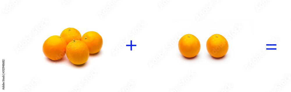 suma simple matemática, suma de naranjas, cálculo matemático sencillo suma simple matemática, suma de naranjas, cálculo matemático sencillo