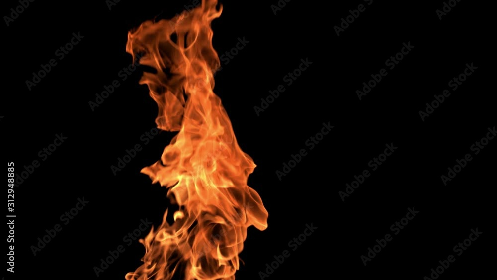 Flames of fire twisting and twirling upwards