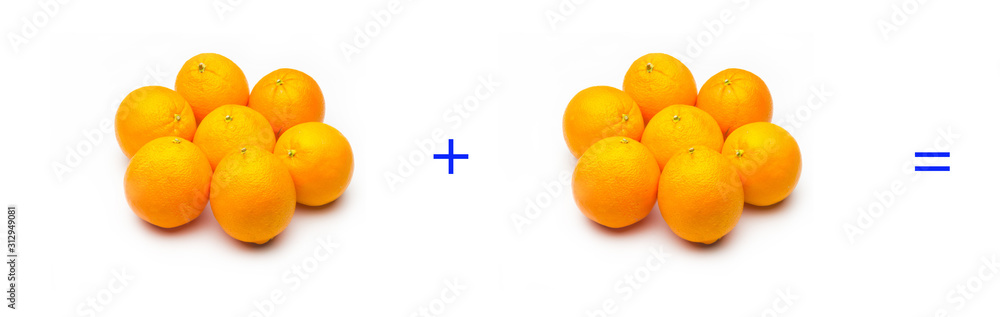 suma simple matemática, suma de naranjas, cálculo matemático sencillo suma simple matemática, suma de naranjas, cálculo matemático sencillo
