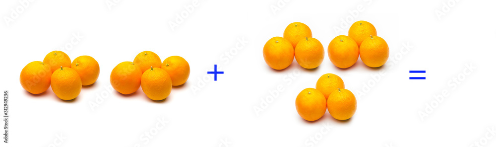 suma simple matemática, suma de naranjas, cálculo matemático sencillo suma simple matemática, suma de naranjas, cálculo matemático sencillo