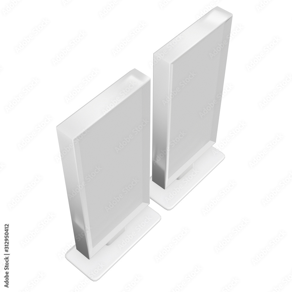 LCD Screen Stand. Blank Trade Show Booth. 3d render of lcd tv isolated on white background. High Resolution. Ad template for your expo design. LCD Screen Stand. Blank Trade Show Booth. 3d render of lcd tv isolated on white background. High Resolution. Ad template for your expo design.