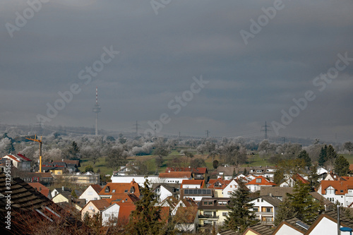 Funkturm hinter Waldbronn photo