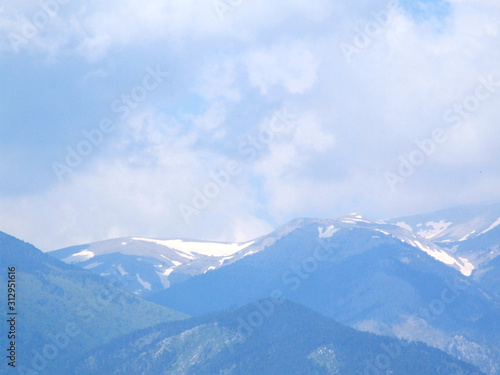 Olymp - Greece mountain view with snow