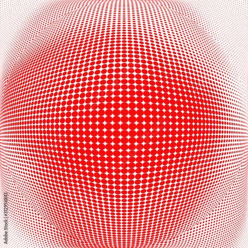 Polka dot pop art halftone pattern